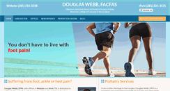 Desktop Screenshot of drdouglaswebb.com